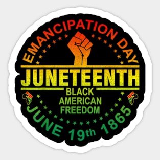 Juneteenth African American Freedom Black Men Women Boy Girl Sticker